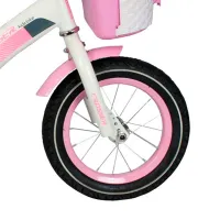 Bicicletă Crosser C3 14" Oțel/ Pink White photo 3