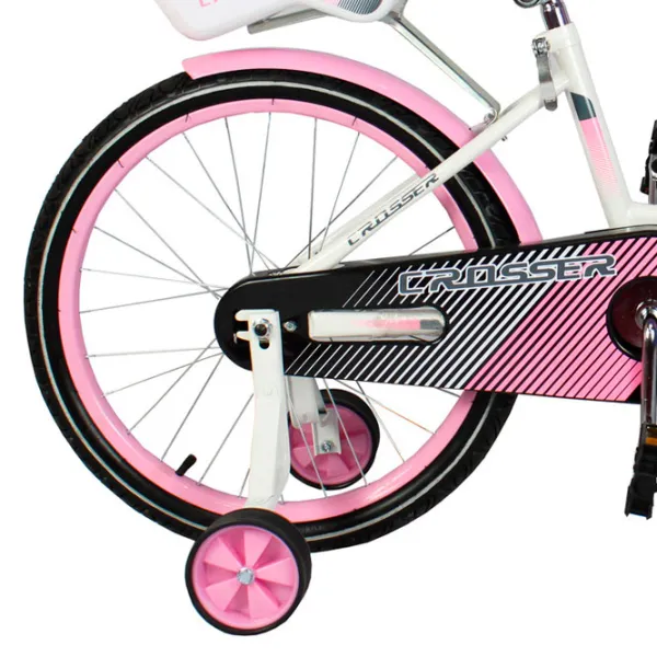 Bicicletă Crosser C3 16" Oțel/ Pink White photo 2 Bicicletă Crosser C3 16" Oțel/ Pink White photo 2