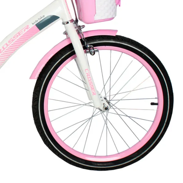 Bicicletă Crosser C3 16" Oțel/ Pink White photo 3 Bicicletă Crosser C3 16" Oțel/ Pink White photo 3