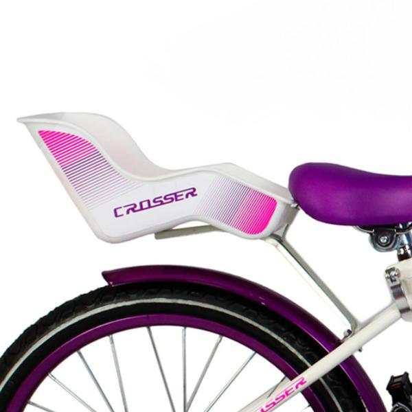 Bicicletă Crosser C3 16" Oțel/ Pink White photo 5 Bicicletă Crosser C3 16" Oțel/ Pink White photo 5