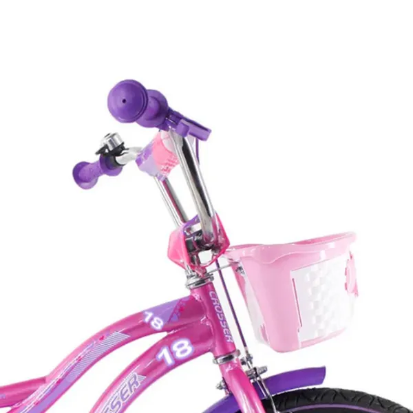 Велосипед Crosser Kiddy 18" Сталь/ Розовый Белый photo 3