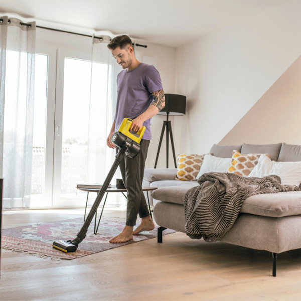 Aspirator vertical KARCHER VC 4 CL Cordless (1.198-620.0) 140 W/ Black Yellow photo 4