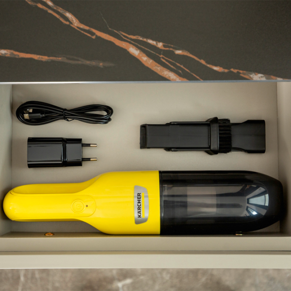 Aspirator portabil KARCHER CVH 2 70 W/ Black Yellow photo 8