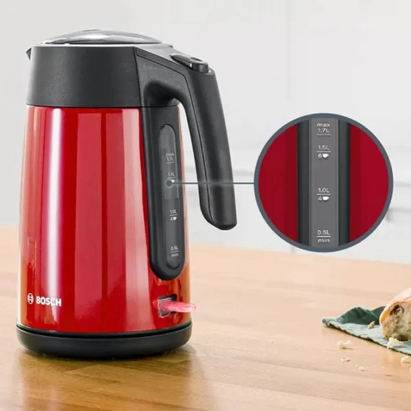 Электрочайник Bosch TWK7L464 1.7л / Скрытый / Красный photo 4 Электрочайник Bosch TWK7L464 1.7л / Скрытый / Красный photo 4