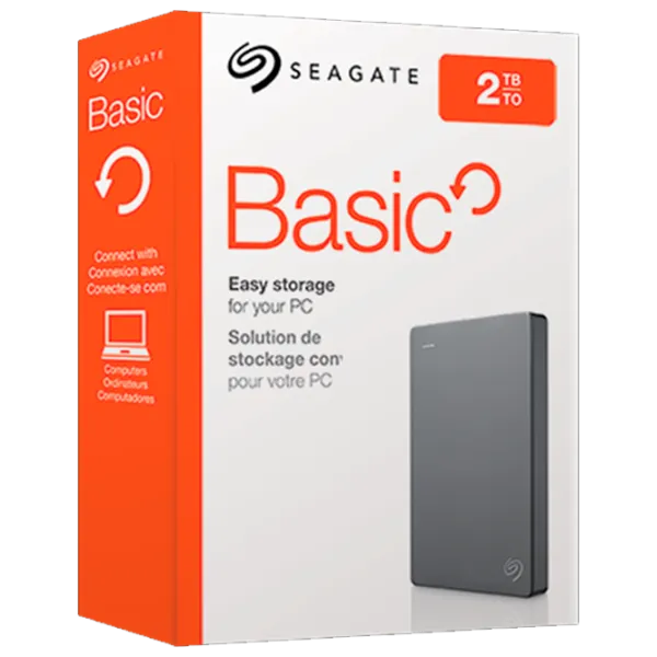 Unitate externă de stocare HDD Seagate Basic 2 TB STJL1000400/ Gray photo 5