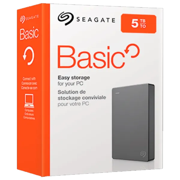 Unitate externă de stocare HDD Seagate Basic 5 TB STJL1000400/ Gray photo 5