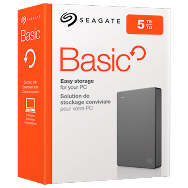 Unitate externă de stocare HDD Seagate Basic 5 TB STJL1000400/ Gray photo 5