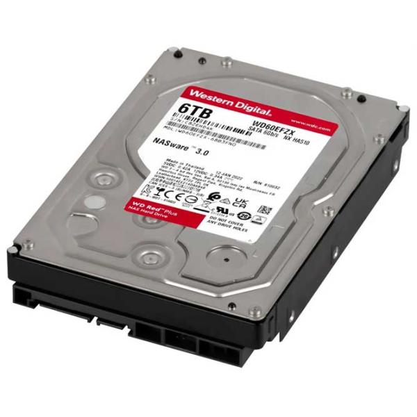 HDD Western Digital Red Plus 6 ТБ WD60EFZX/ Серебристый photo 4