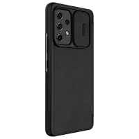 Husă pentru smartphone Samsung Galaxy A53 5G Nillkin/ Flip Cover/ Leather/ TPU/ Black photo 2