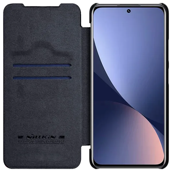 Чехол для смартфона Xiaomi 12/ 12x Nillkin/ Flip Cover/ Leather/ TPU/ Черный photo 5
