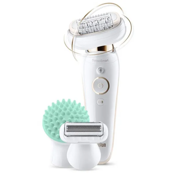 Epilator Braun SES 9020 Uscată/ Umedă/ Gold White photo 2