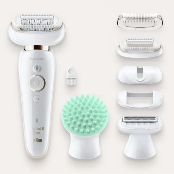 Epilator Braun SES 9020 Uscată/ Umedă/ Gold White photo 3