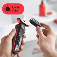 Aparat de ras electric Braun 50-R1000s Red Black photo 6