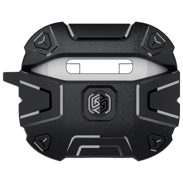 Husă pentru căști Apple AirPods 3 (Explorer Case Knight) Nillkin/ TPU/ Black photo 2