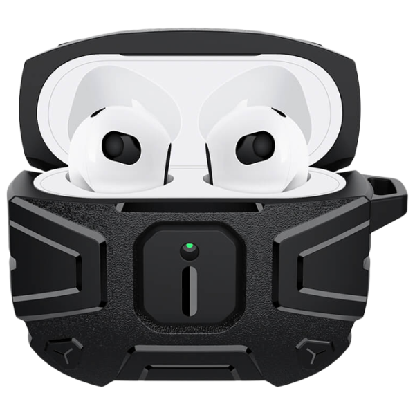 Husă pentru căști Apple AirPods 3 (Explorer Case Knight) Nillkin/ TPU/ Black photo 3