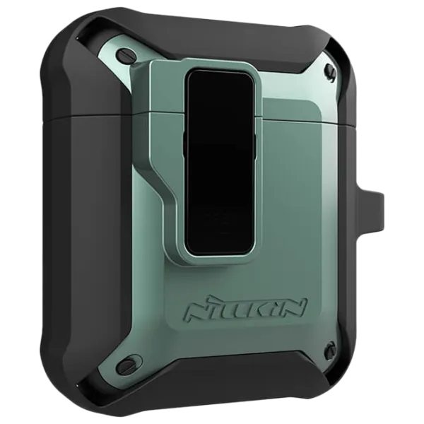 Husă pentru căști Apple AirPods 1/ 2 (Bounce Case) Nillkin/ PC/ TPU/ Green photo 2 Husă pentru căști Apple AirPods 1/ 2 (Bounce Case) Nillkin/ PC/ TPU/ Green photo 2