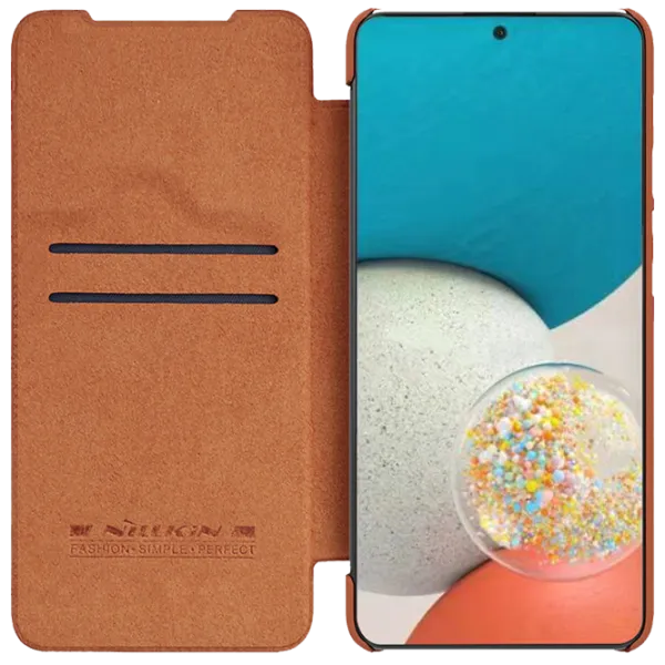 Чехол для смартфона Samsung Galaxy A53 5G Nillkin/ Flip Cover/ Кожа/ Коричневый photo 5