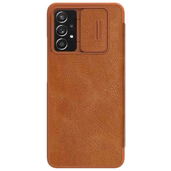 Husă pentru smartphone Samsung Galaxy A73 Nillkin/ Flip Cover/ Piele/ Brown photo 2