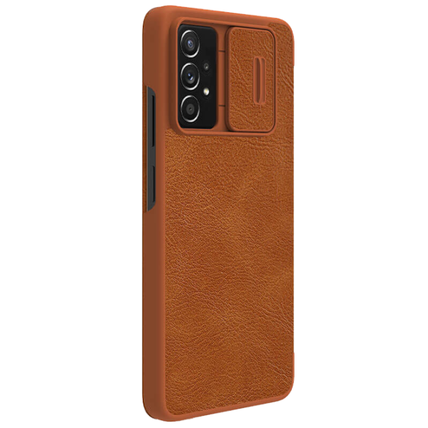 Husă pentru smartphone Samsung Galaxy A73 Nillkin/ Flip Cover/ Piele/ Brown photo 3