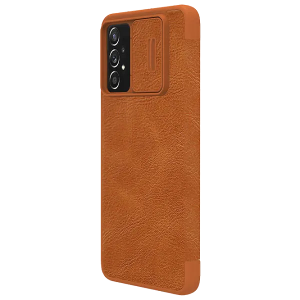 Husă pentru smartphone Samsung Galaxy A73 Nillkin/ Flip Cover/ Piele/ Brown photo 4