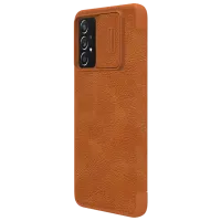 Husă pentru smartphone Samsung Galaxy A73 Nillkin/ Flip Cover/ Piele/ Brown photo 4