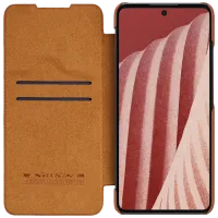 Husă pentru smartphone Samsung Galaxy A73 Nillkin/ Flip Cover/ Piele/ Brown photo 5