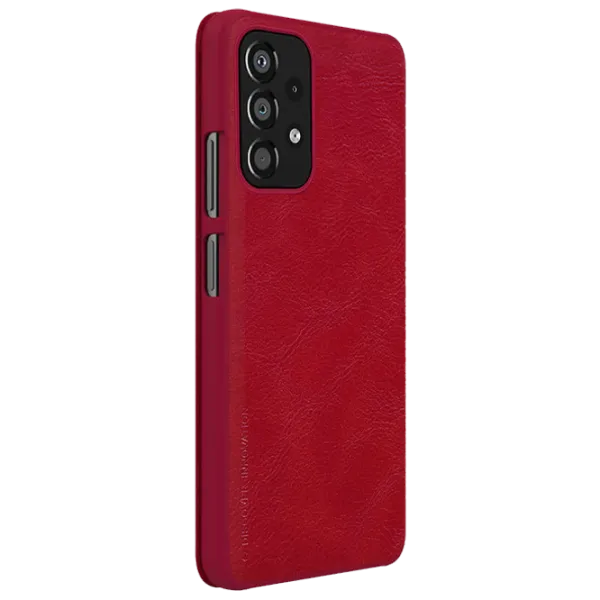 Husă pentru smartphone Samsung Galaxy A33 5G Nillkin/ Flip Cover/ Piele/ Red photo 3