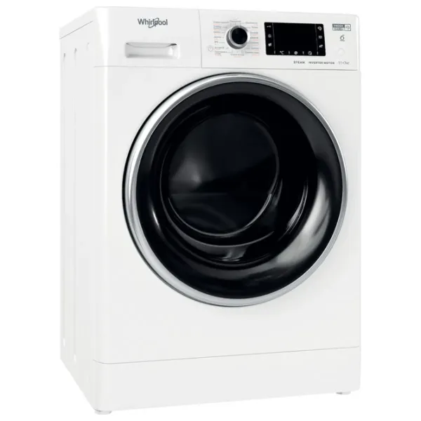 Mașină de spălat cu uscător Whirlpool FWDD 1171582 WBCV 11 kg / 1600 rpm / White photo 2