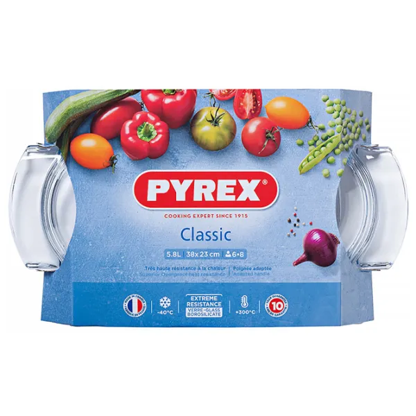 Cratiță Pyrex 460A000 5.8 l Термостойкое стекло/ Transparent photo 2
