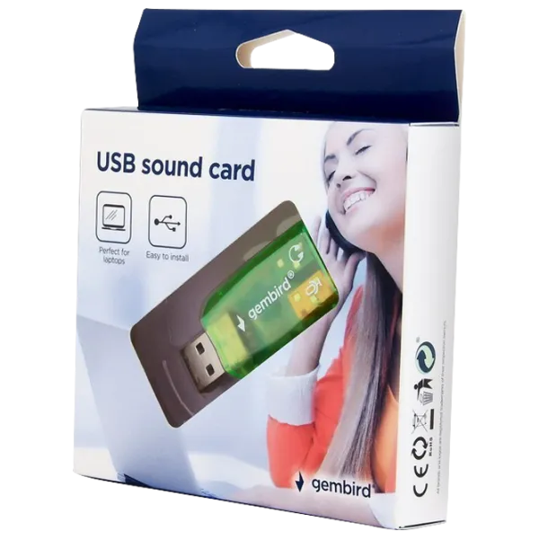 Adapter Gembird SC-USB-01 USB/ Green photo 3