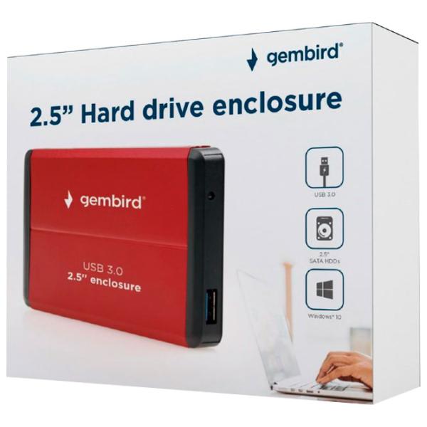 Carcasă externă pentru HDD Gembird EE2-U3S-2-R USB 3.0/ Red photo 6