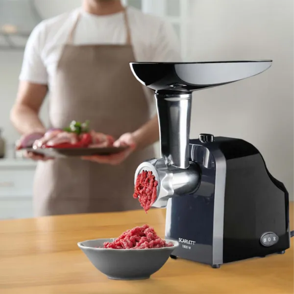 Mașină de tocat carne Scarlett SC-MG45M21 1800 W/ 2 kg/ min/ Black photo 6