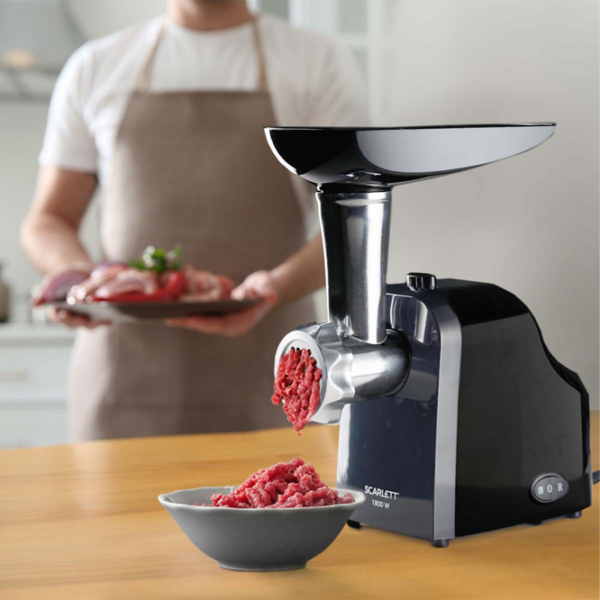 Mașină de tocat carne Scarlett SC-MG45M21 1800 W/ 2 kg/ min/ Black photo 6