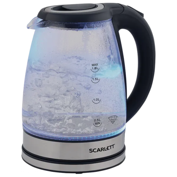 Ceainic electric Scarlett SC-EK27G88 1.7l / Ascuns / Black photo 2