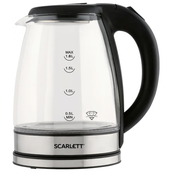 Ceainic electric Scarlett SC-EK27G88 1.7l / Ascuns / Black photo 3