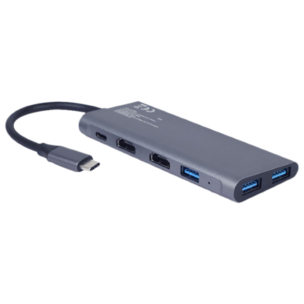 Адаптер Cablexpert A-CM-COMBO3-01 USB Type-C/ Серый photo 2