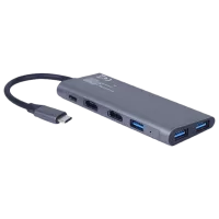 Адаптер Cablexpert A-CM-COMBO3-01 USB Type-C/ Серый photo 2
