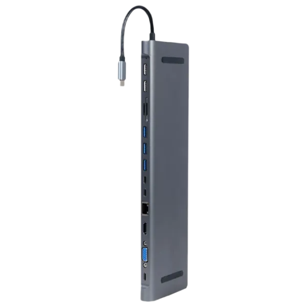 Adapter Cablexpert A-CM-COMBO9-01 USB Type-C/ Gray photo 2