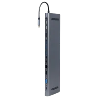 Адаптер Cablexpert A-CM-COMBO9-01 USB Type-C/ Серый photo 2