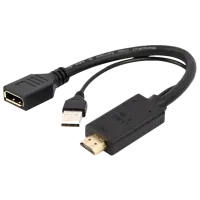 Adapter Cablexpert A-HDMIM-DPF-01 Black photo 2