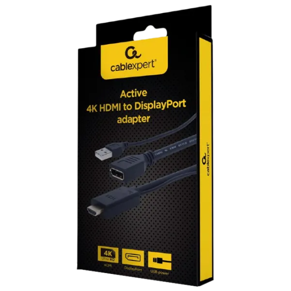 Адаптер Cablexpert A-HDMIM-DPF-01 Черный photo 3