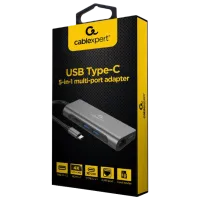 Адаптер Cablexpert A-CM-COMBO5-01 USB Type-C/ Серый photo 3