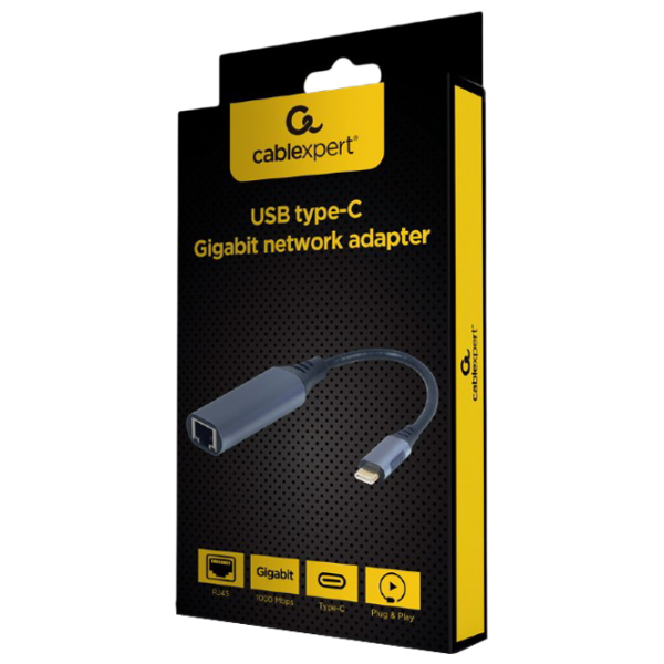 Adapter Cablexpert A-USB3C-LAN-01 USB Type-C/ Gray photo 3