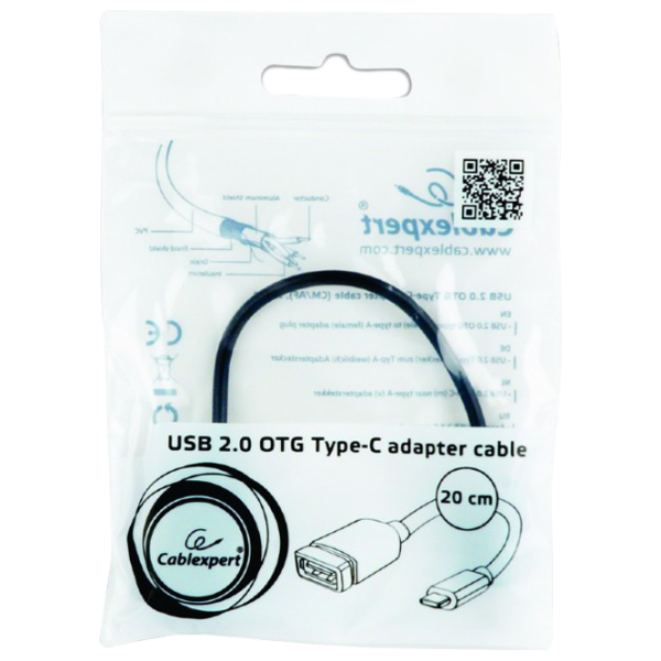 Адаптер Cablexpert A-OTG-CMAF2-01 Черный photo 2