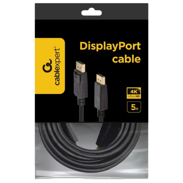 Cablu video Cablexpert DisplayPort + DisplayPort 5 m/ Black photo 3