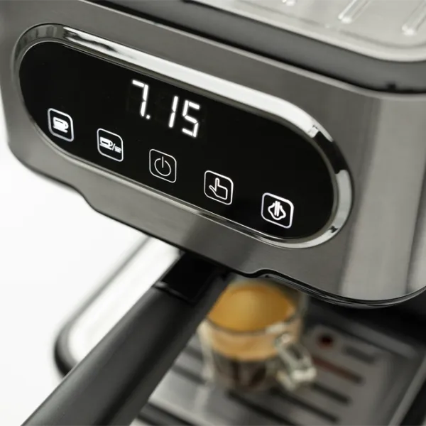 Espressor Gorenje ESCM15DBK Рожковая / 1.5 л / Нержавеющая сталь photo 3