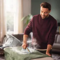 Fier de călcat Philips PSG7040/10 Cu generator de aburi / 2100 W / White photo 3