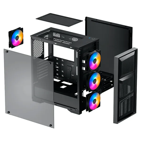Корпус Deepcool MATREXX 50 MESH 4FS Mid Tower / Черный photo 11