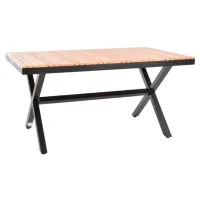 Set mobilă terasă Hecht Bergamo Set Aluminiu/ Lemn/ Textil/ Black photo 2