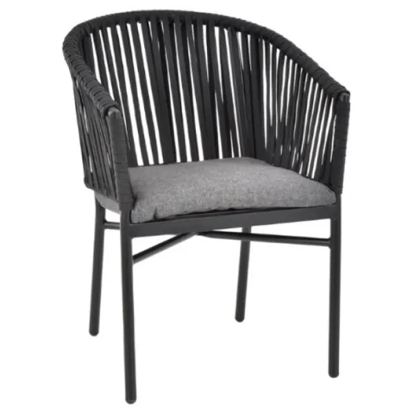 Set mobilă terasă Hecht Bergamo Set Aluminiu/ Lemn/ Textil/ Black photo 3 Set mobilă terasă Hecht Bergamo Set Aluminiu/ Lemn/ Textil/ Black photo 3